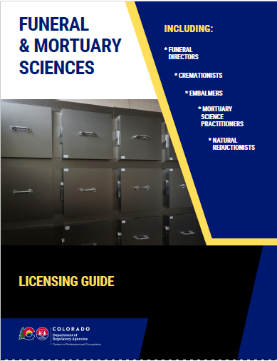 Funeral and Mortuary Sciences Licensing Guide pdf picture clickable 